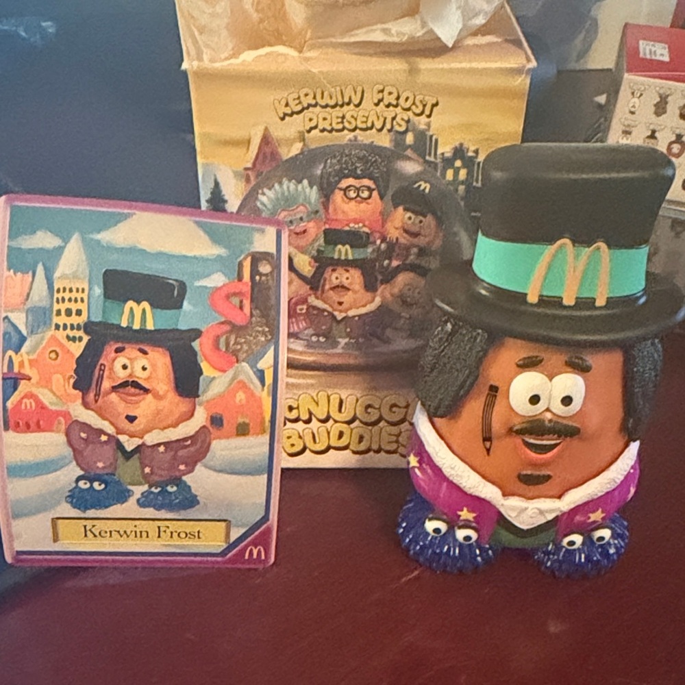McDonald's Snuggle Buddies Figurine with Purple and Black